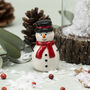 Ceramic Snowman Charm With Gift Box, thumbnail 1 of 5