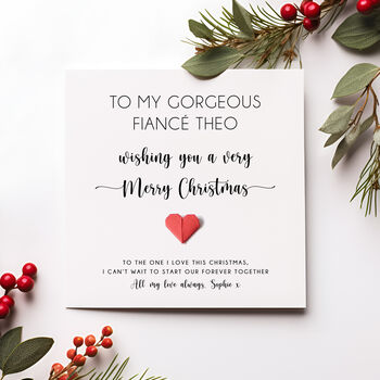 Personalised Christmas Card For Husband, Fiancé Or Partner, 3 of 6