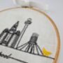Liverpool Skyline Beginners Embroidery Kit, thumbnail 5 of 12