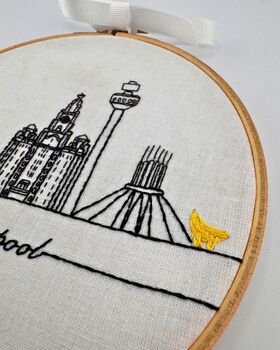 Liverpool Skyline Beginners Embroidery Kit, 5 of 12