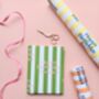Personalised Striped Text Wrapping Paper, thumbnail 4 of 9