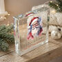 Personalised Traditional Santa 'Nice List' Crystal Token, thumbnail 2 of 9