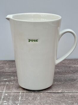 White ‘Pour’ Jug, 2 of 3