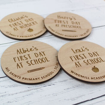 First Day At School Personalised Keepsake Disc, 6 of 7