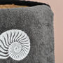 Personalised Grey Hand Towel With Shell, thumbnail 3 of 6