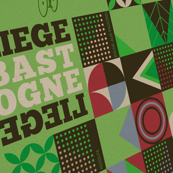 Liège–Bastogne–Liège Modernist Cycling Poster Print, 3 of 4