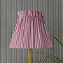 Dolly Pink Stripe Gathered Scrunchie Lampshade, thumbnail 1 of 2