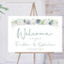 Wedding Welcome Sign Succulent And Floral, thumbnail 1 of 5
