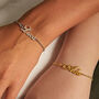 Personalised Womens Name And Gemstone Bracelet, thumbnail 1 of 7