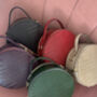 Personalised Round Bag Croc Leather, thumbnail 5 of 12
