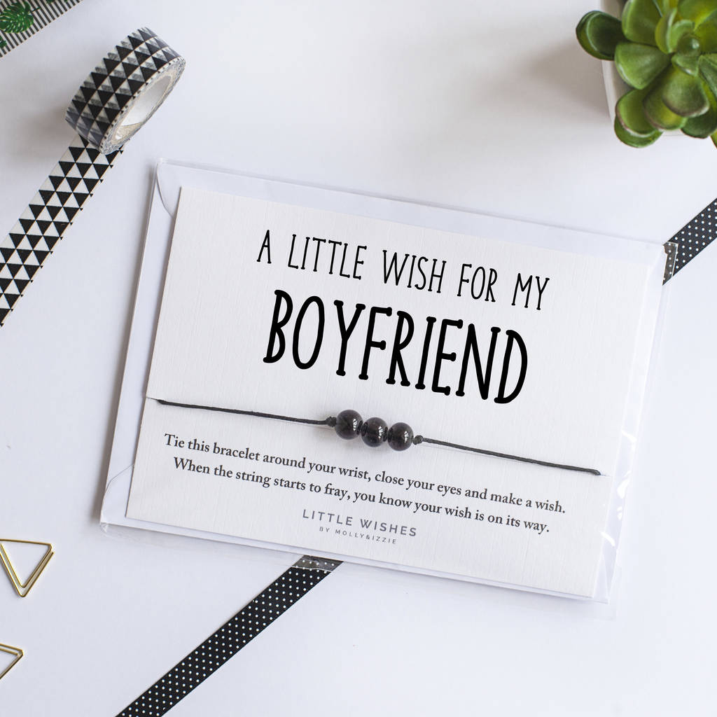 A Handmade Little Wish Bracelet Gift For Boyfriend By By