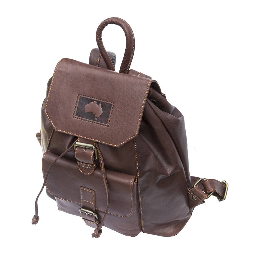 luxury leather backpack mens