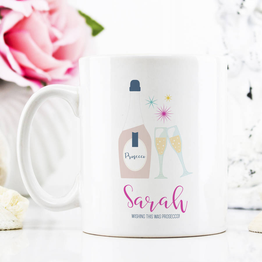 Personalised Wishing This Was Prosecco Mug By Chips Sprinkles Notonthehighstreet Com