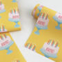 Personalised Birthday Cake Wrapping Paper, thumbnail 1 of 6
