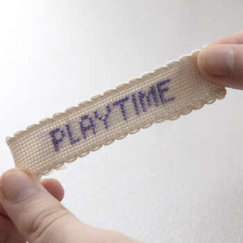 Just To Say 'Playtime' Cross Stitch Secret Message, 2 of 9