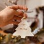 Personalised Gold Tree Bauble Decoration, thumbnail 1 of 3