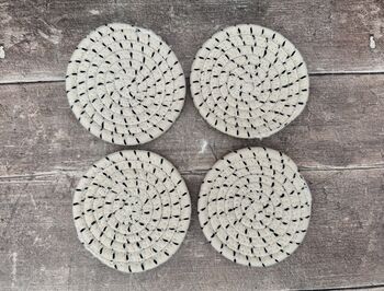 Set Of Four Rope Coasters, 3 of 4