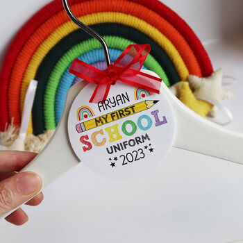 Personalised First School Uniform Hanger Tag, 6 of 11
