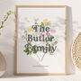 Everlasting Blooms: Family Tree Birth Flower Print, thumbnail 9 of 12
