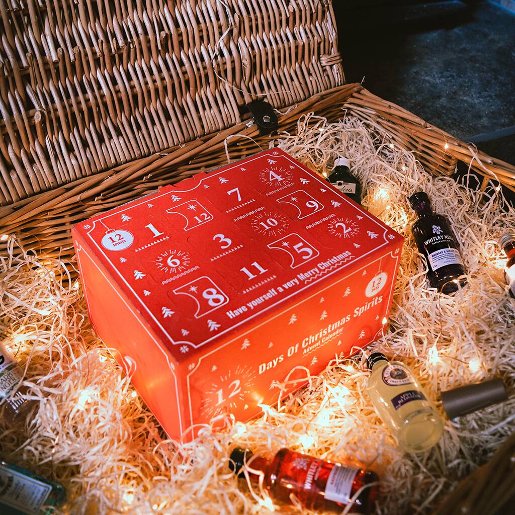 Personalised 12 Gins Of Christmas Advent Calendar By Spiritsmith