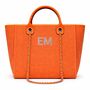 Personalised Coral Large Chain Tote Shoulder Bag, thumbnail 5 of 8