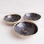 Handmade Black Ceramic Mini Ring/ Cufflink Dish, thumbnail 1 of 7
