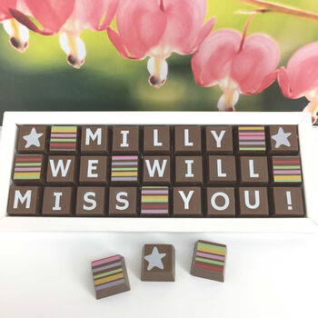 Personalised We Will Miss You Chocolate Gift Box, 5 of 6