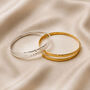Hammered Open Adjustable Bangle, thumbnail 3 of 8