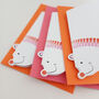 Mini Christmas Bear Cards Six Pack, thumbnail 2 of 4
