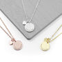 Personalised Heart And Disc Necklace, thumbnail 1 of 10