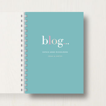 Personalised 'Blogger's Journal Or Notebook, 7 of 10