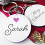 Design Your Own Personalised Christmas Keyring, thumbnail 1 of 3