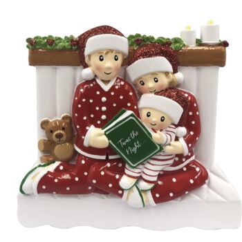 Personalised Pyjama Family Christmas Decoration, 4 of 4