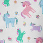 Kids Unicorn Wrapping Paper Roll Or Folded V2, thumbnail 2 of 2
