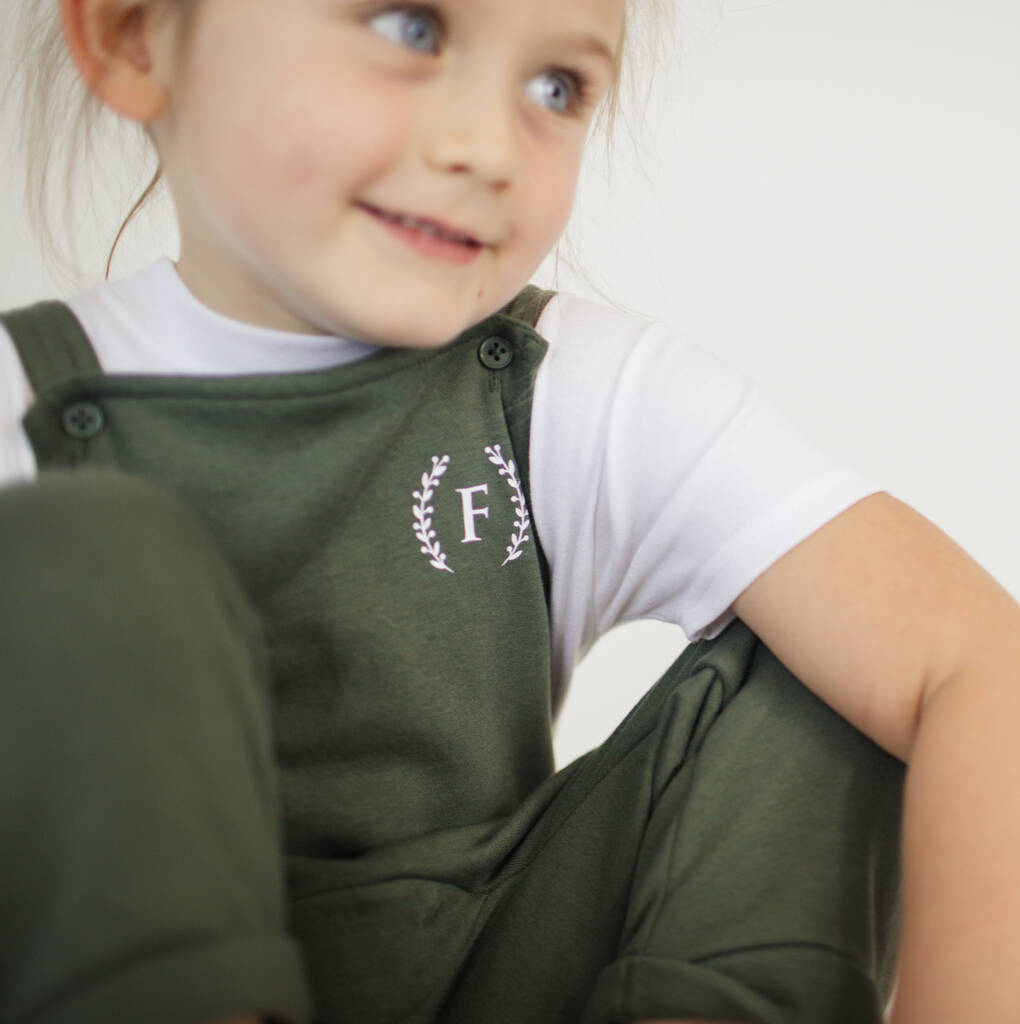 Personalised Children's Jersey Dungarees By Jerry & Jo