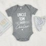 Uncle, Like Daddy But Cooler Babygrow, thumbnail 1 of 7