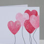 Heart Balloons Love Card, thumbnail 3 of 6