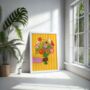Bunch Of Flowers Illustrated Art | Wall Print, thumbnail 4 of 5