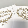 Paper Cut Luxury Gold Christmas Card, thumbnail 8 of 12