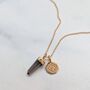 The En Pointe Duo Smokey Quartz Necklace, thumbnail 5 of 8