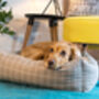 Luxury Grey Patterned Dog Bed, thumbnail 3 of 6