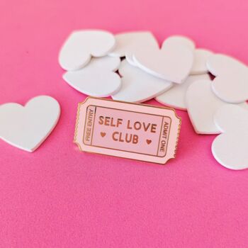 Self Love Club Enamel Pin, 4 of 4