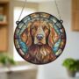 Red Setter Stained Glass Effect Suncatcher, thumbnail 4 of 6