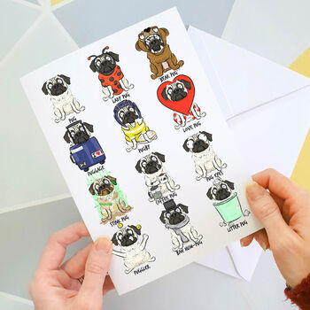 Funny Pug Birthday Greetings Card, 3 of 3