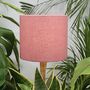 Linen Rose Pink Lampshade, thumbnail 1 of 8