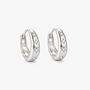 Gold Or Silver Women's Starburst Huggie Hoop Earrings, Everyday Star Jewellery, thumbnail 2 of 6