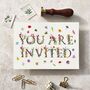 Wildflower Letters Ready To Write Party Invitations, thumbnail 7 of 9