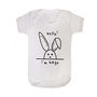New Baby Personalised Rabbit Baby Grow, thumbnail 3 of 8