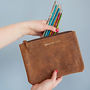 Personalised Message Leather Pencil Case, thumbnail 2 of 8