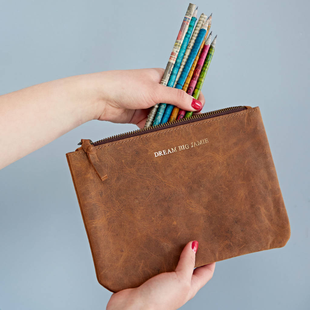 personalised-message-leather-pencil-case-by-paper-high